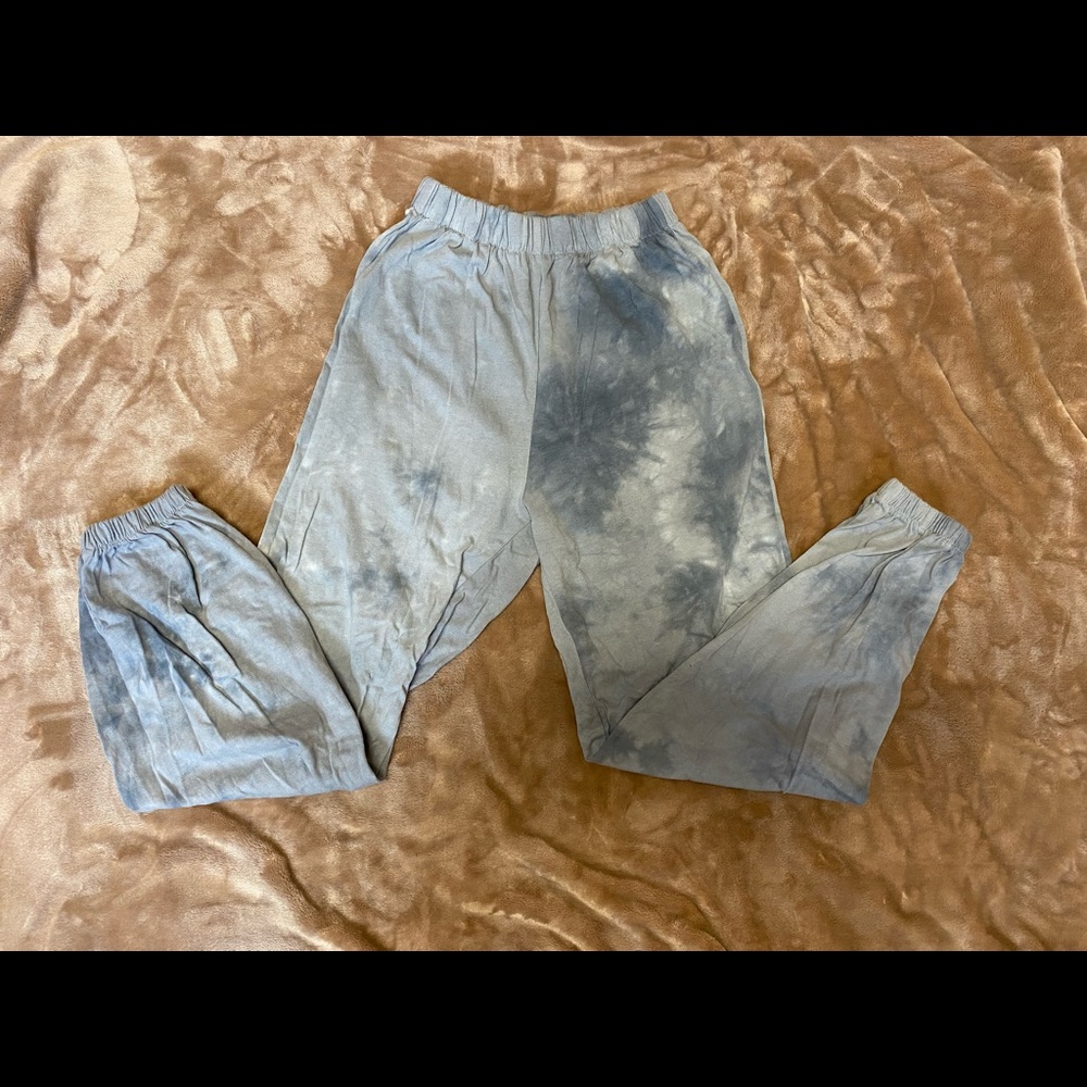 Tie dye bohemian joggers